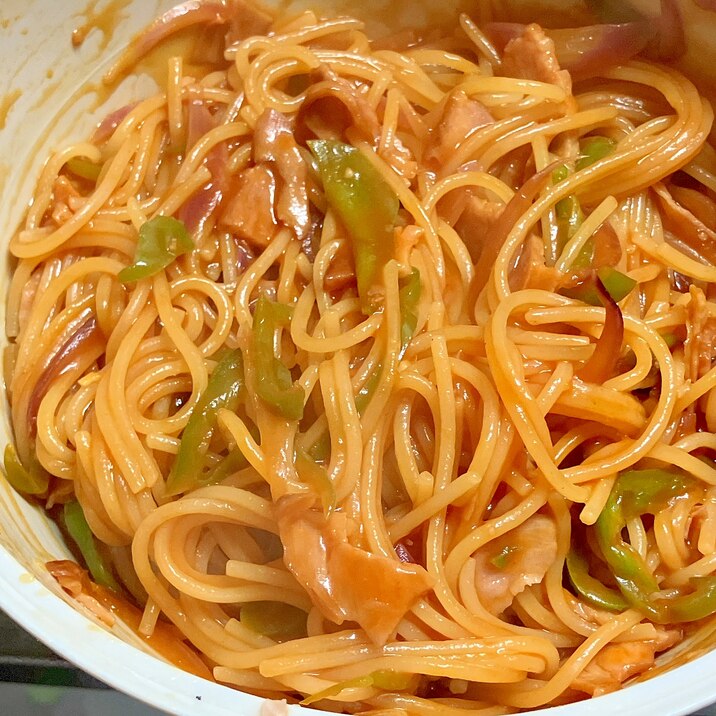 レンジで作る!ナポリタン